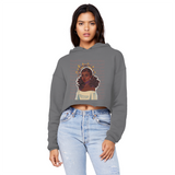 Untitled-Artwork Unisex Cropped Raw Edge Boyfriend Hoodie - Our Wings of Gold